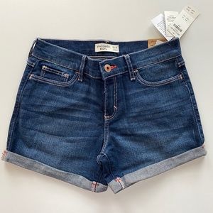 Abercrombie Kids Dark Wash Jean Shorts